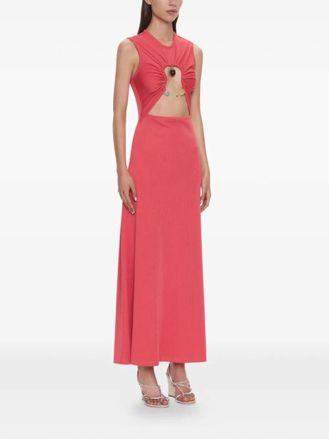 Christopher Esber Hiero Crystal Disconnect tank midi dress - Red - zdjęcie produktu nr 2