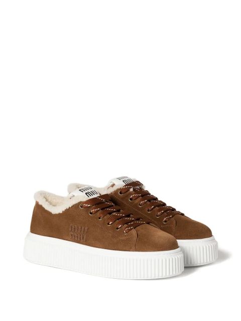 Miu Miu suede sneakers - Brown - zdjęcie produktu nr 1