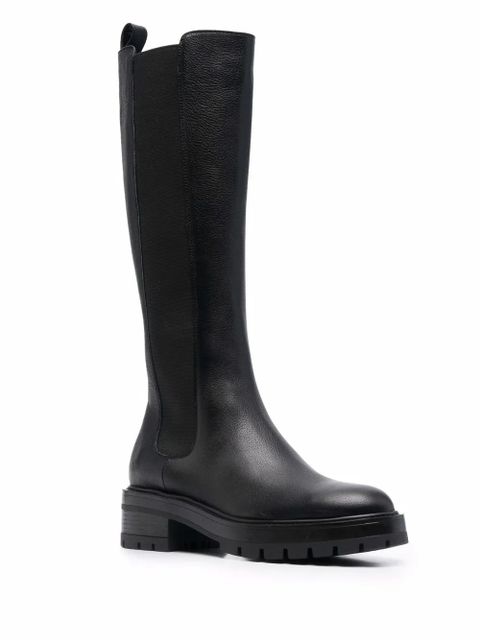 Aquazzura mid-calf leather boots - Black