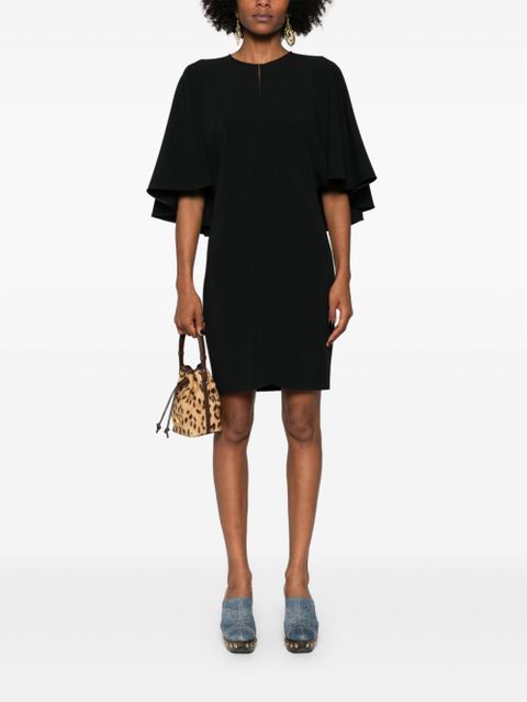 Chloé draped-detail cady mini dress - Black