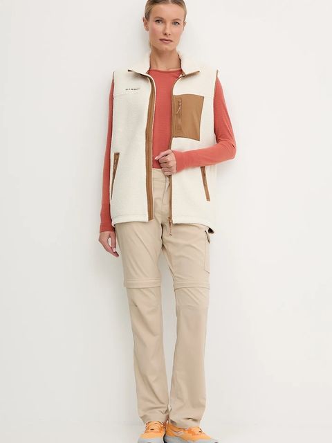 Mammut bezrękawnik outdoorowy Miracle kolor beżowy przejściowy 1014.05671