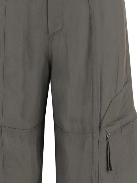 The Frankie Shop buckle-belt cargo trousers - Grey