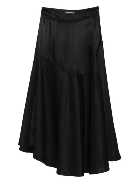 OUR LEGACY Waltz asymmetric skirt - Black - zdjęcie produktu nr 1