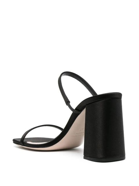 Miu Miu 90mm open-toe satin mules - Black