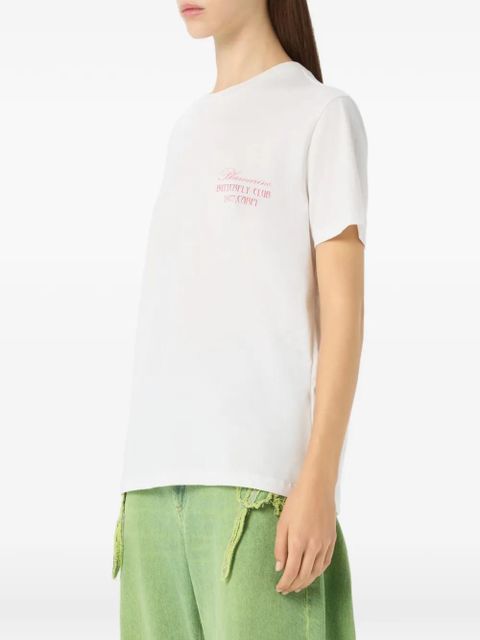 Blumarine butterfly-print T-shirt - White