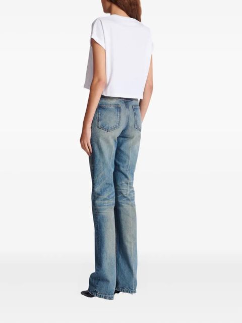 Balmain logo-print cotton T-shirt - White