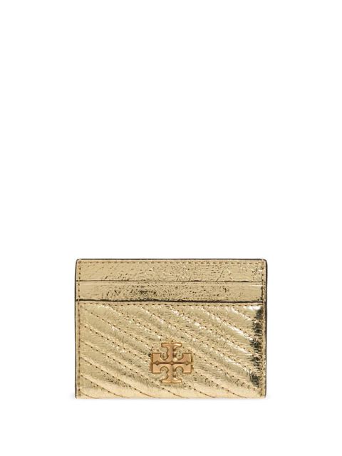 Tory Burch logo-plaque card holder - Gold