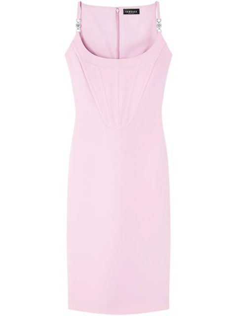 Versace corset-style crepe midi dress - Pink - zdjęcie produktu nr 1