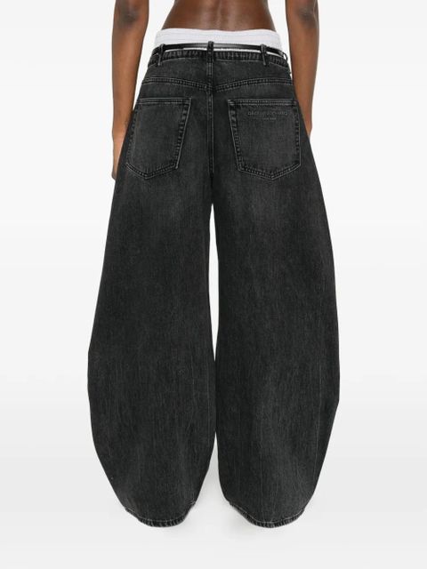Alexander Wang belt-loop belted jeans - Black