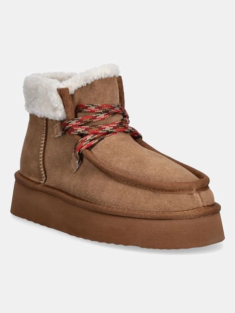 Answear.LAB śniegowce zamszowe kolor brązowy - zdjęcie produktu nr 1