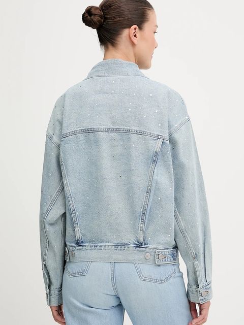 Levi's kurtka jeansowa kolor niebieski przejściowa A1743 - zdjęcie produktu nr 2