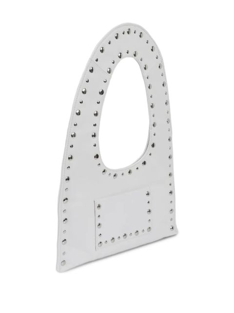 Gimaguas mini Franca studded-embellishment tote bag - White