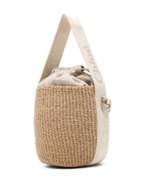 Chloé woven top-handle shoulder bag - Neutrals