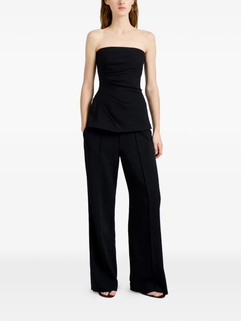 Proenza Schouler Damea draped strapless top - Black - zdjęcie produktu nr 2
