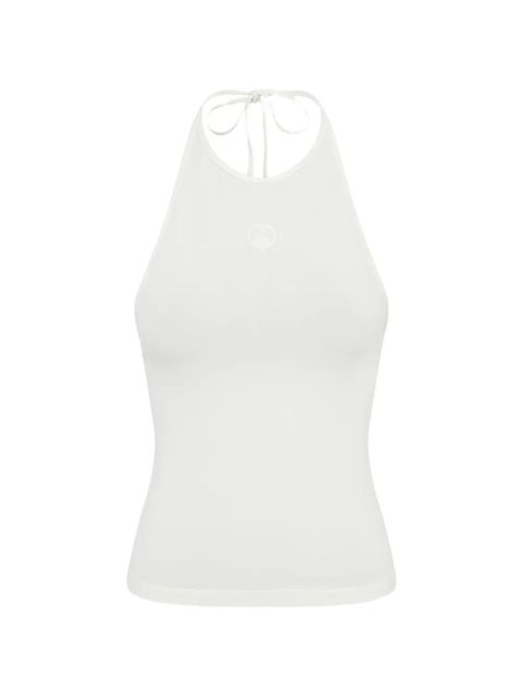 Marine Serre logo halter top - White - zdjęcie produktu nr 1