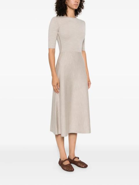 Gabriela Hearst half-sleeve A-line midi dress - Neutrals - zdjęcie produktu nr 2