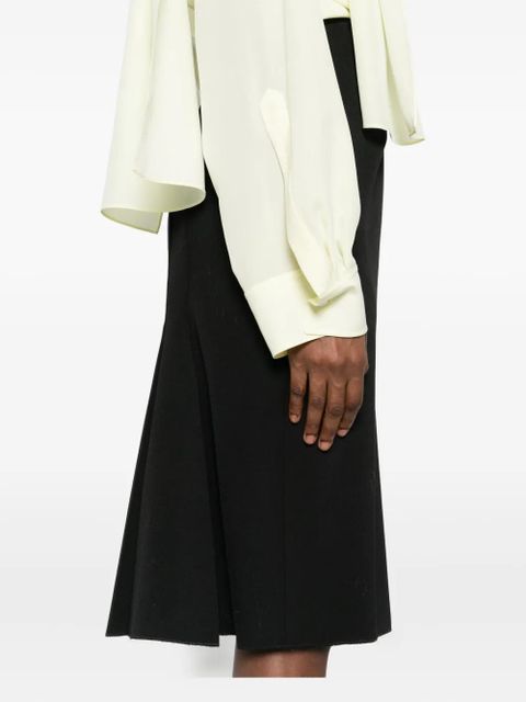 Marni asymmetric midi skirt - Black