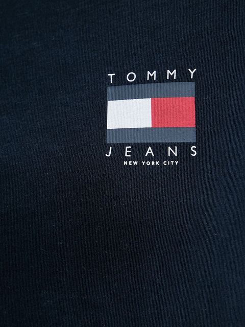 Tommy Jeans t-shirt bawełniany damski kolor granatowy DW0DW21423