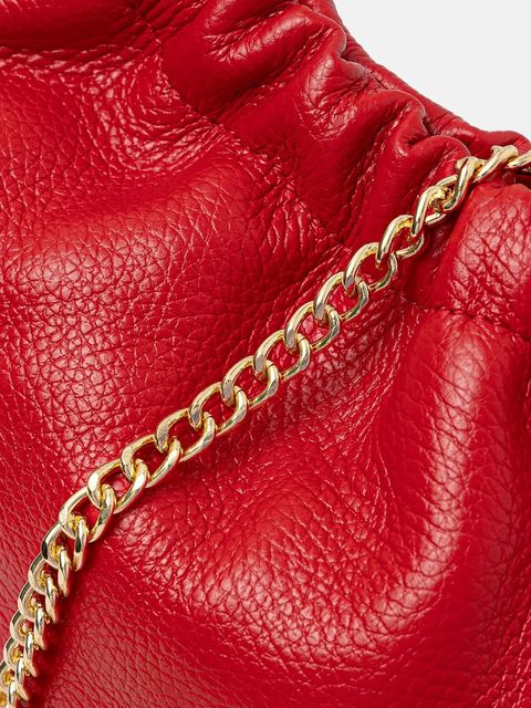 Answear.LAB kopertówka skórzana kolor czerwony