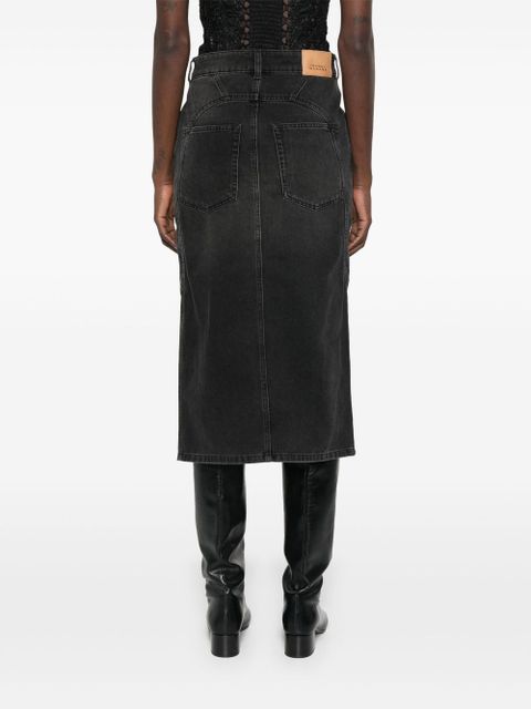 ISABEL MARANT Britt midi skirt - Black - zdjęcie produktu nr 2