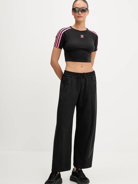 adidas spodnie dresowe x Z.N.E damskie kolor czarny gładkie JW7773 - zdjęcie produktu nr 2