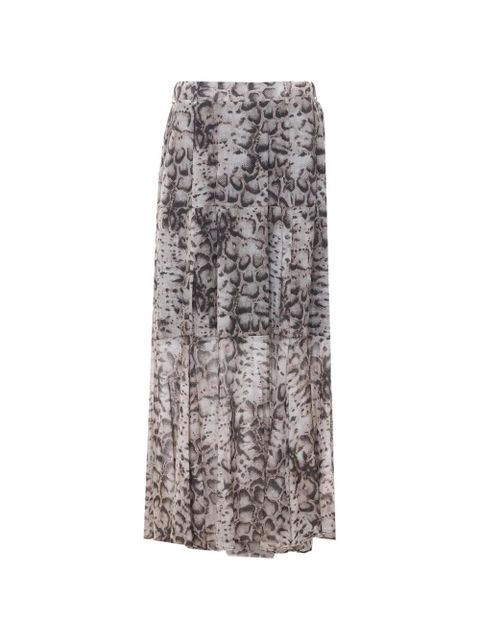 PINKO animal-print tiered maxi skirt - Neutrals - zdjęcie produktu nr 1