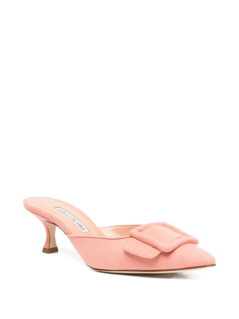 Manolo Blahnik 50mm Maysale mules - Pink - zdjęcie produktu nr 2