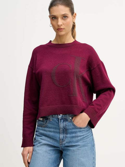 Calvin Klein Jeans sweter bawełniany damski LV047E304G - zdjęcie produktu nr 1