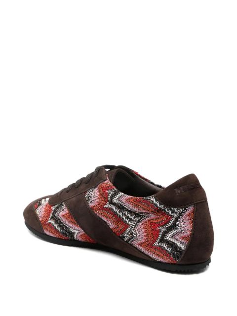 Missoni patterned suede trainers - Brown