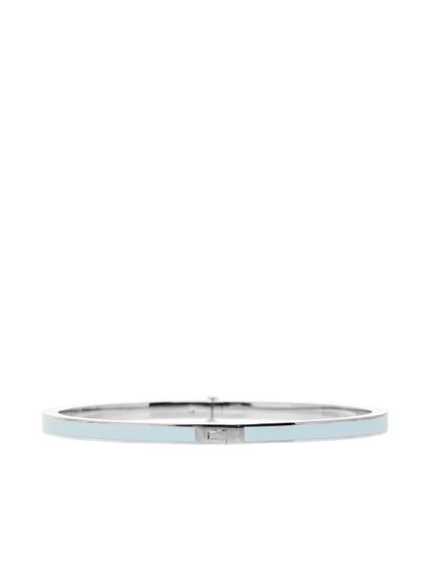 Tory Burch logo-plaque bracelet - Silver