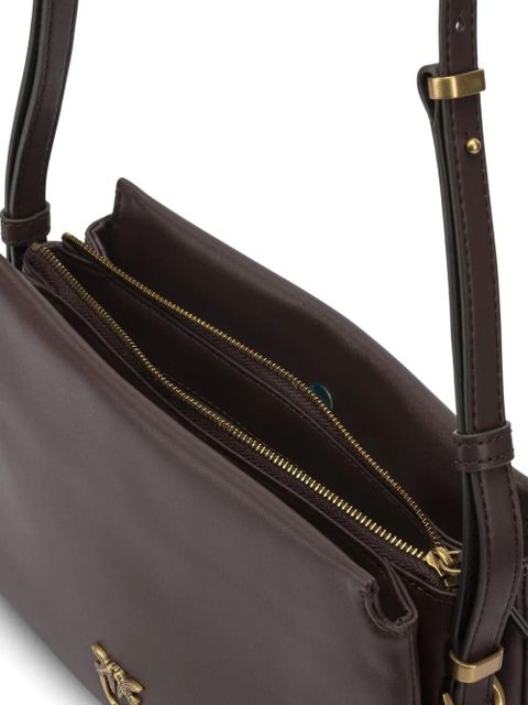 PINKO logo-embellishment crossbody bag - Brown