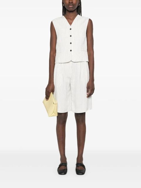 LouLou de Saison striped waistcoat - White
