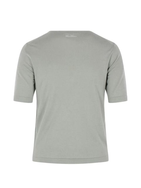 Max Mara fine-knit T-shirt - Grey - zdjęcie produktu nr 2