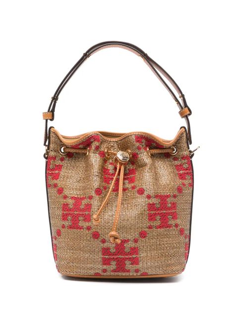 Tory Burch monogram-pattern bucket bag - Neutrals - zdjęcie produktu nr 1