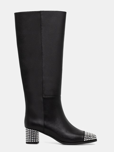 MICHAEL Michael Kors kozaki skórzane Matilda damskie kolor czarny na słupku 40F5MTMB7L.001 - zdjęcie produktu nr 2