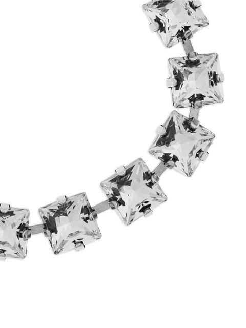 ISABEL MARANT crystal-embellished brass bracelet - Silver