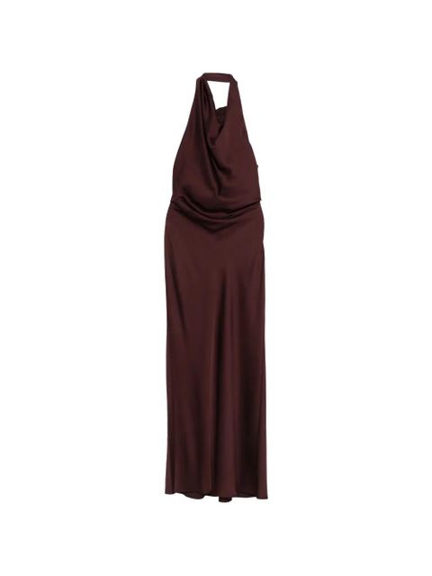 Simkhai halterneck maxi dress - Brown - zdjęcie produktu nr 1