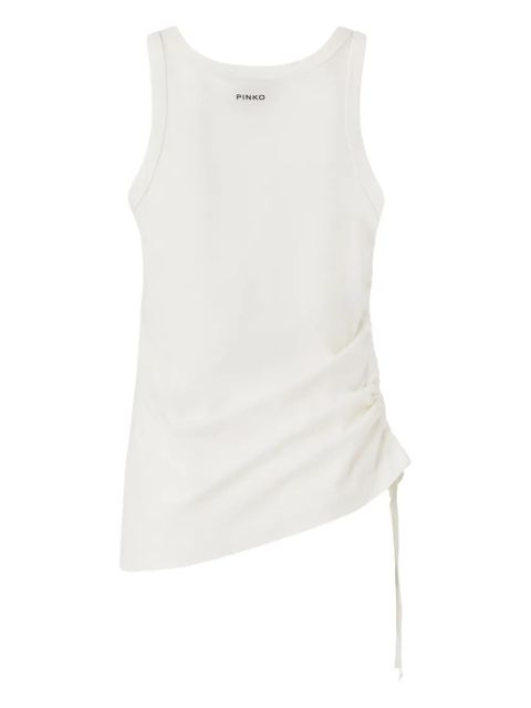 PINKO Crocchetta gathered tank top - White - zdjęcie produktu nr 2