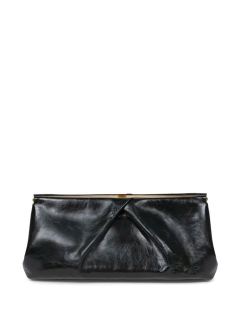 DRIES VAN NOTEN large leather clutch bag - Black - zdjęcie produktu nr 1