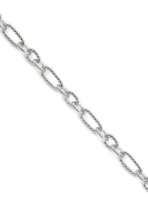 Monica Vinader textured link chain bracelet - Silver