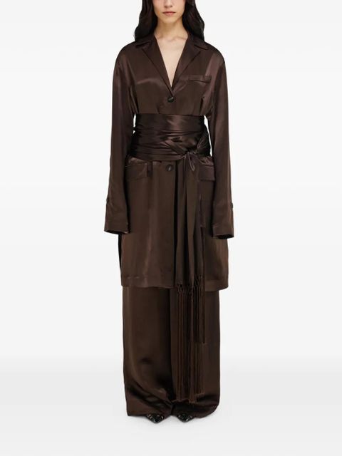 Ferragamo satin trouser - Brown - zdjęcie produktu nr 2