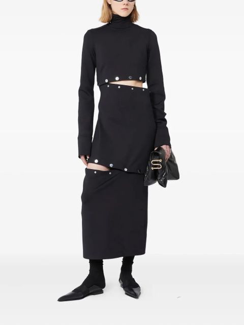 Max Mara cut-out jersey dress - Black - zdjęcie produktu nr 2