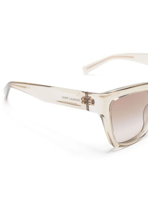 Saint Laurent Eyewear gradient square-frame sunglasses - Yellow