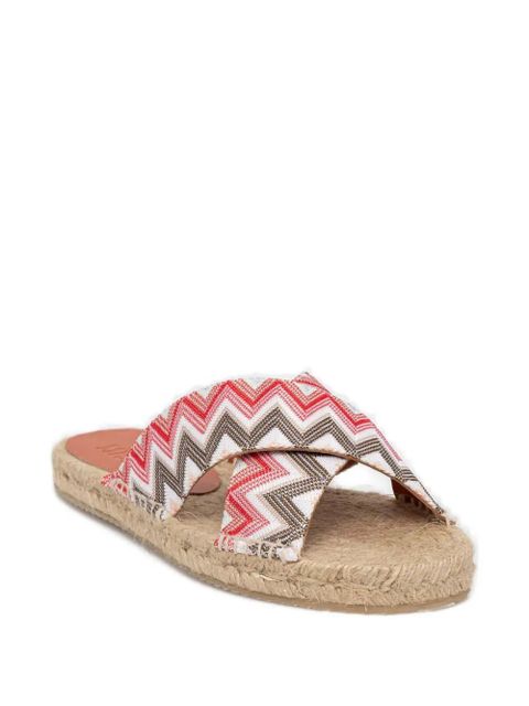 Missoni zigzag espadrilles - White