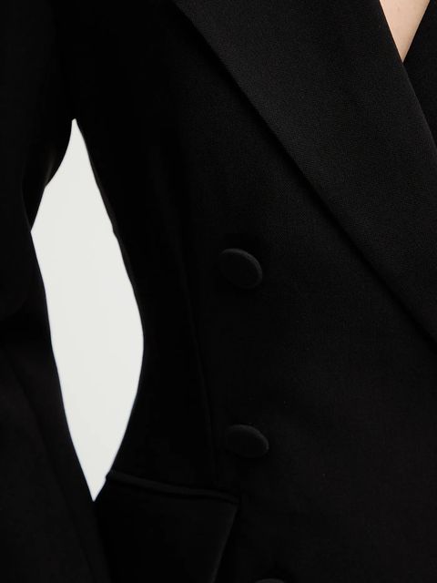 Bardot sukienka kolor czarny mini dopasowana 60128DB