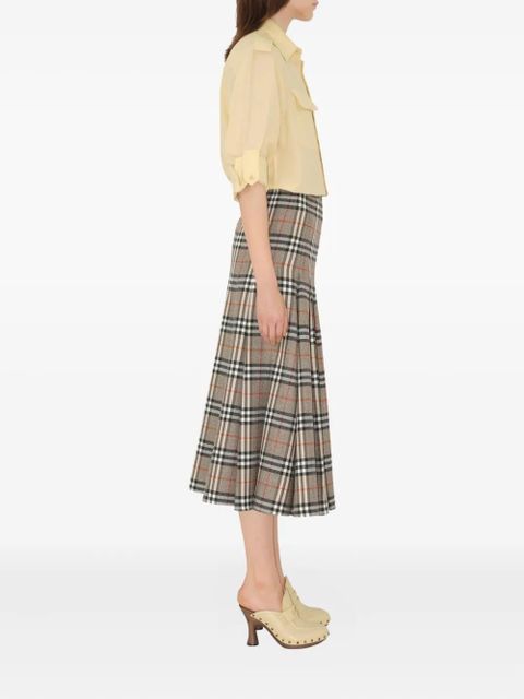 Burberry wool midi skirt - Grey