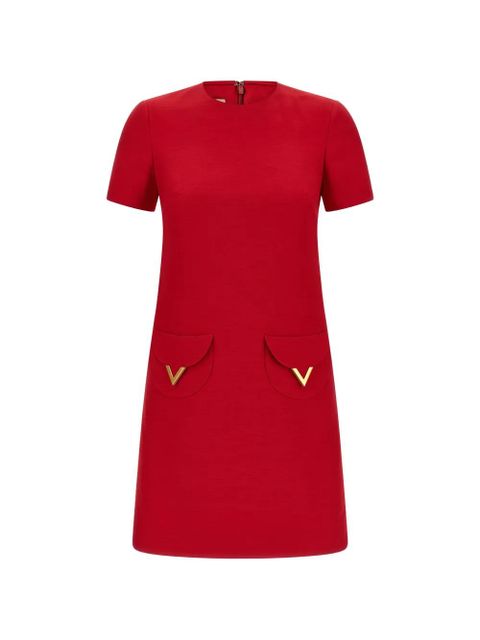 Valentino Garavani logo-detail mini dress - Red - zdjęcie produktu nr 1