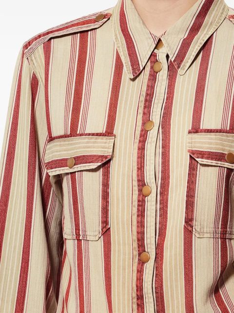 MARANT ÉTOILE GELVA striped shirt - Red
