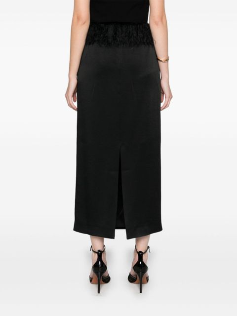 TOTEME fringed maxi skirt - Black