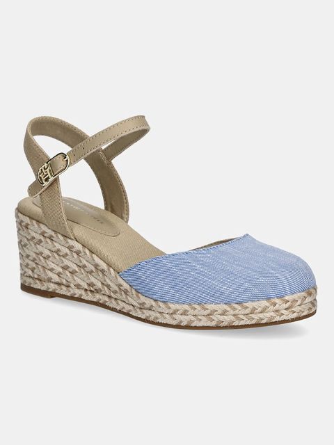 Tommy Hilfiger espadryle CHAMBRAY MID WEDGE ESPAD - zdjęcie produktu nr 2
